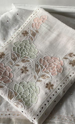 Load image into Gallery viewer, Women&#39;s Lakhnavi Handcrafted Unstitched Mul Chanderi Kurta And Dupatta Set - HONC0311960
