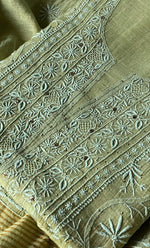 将图像加载到图库查看器中， Women&#39;s Lakhnavi Handcrafted Mul Chanderi Unstitched Kurta And Dupatta Set- HONC0281009

