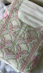 Load image into Gallery viewer, Women&#39;s Lakhnavi Handcrafted Cotton Chikankari Suit Material - HONC0284972
