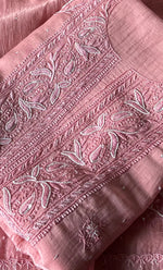 Load image into Gallery viewer, Women's Lakhnavi Handcrafted Unstitched Mul Chanderi Kurta And Dupatta Set - HONC0324071