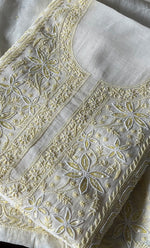 将图像加载到图库查看器中， Women&#39;s Lakhnavi Handcrafted Mul Chanderi Unstitched Kurta And Dupatta Set - HONC0300412
