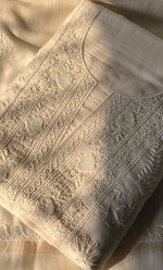 将图像加载到图库查看器中， Women&#39;s Lakhnavi Handcrafted Maheshwari Mul Chanderi UnStitched Kurta And Dupatta Set - HONC0288347

