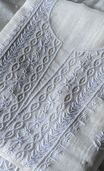 将图像加载到图库查看器中， Women&#39;s Lakhnavi Handcrafted Mul Chanderi Unstitched  Kurta And Dupatta Set - HONC0305484
