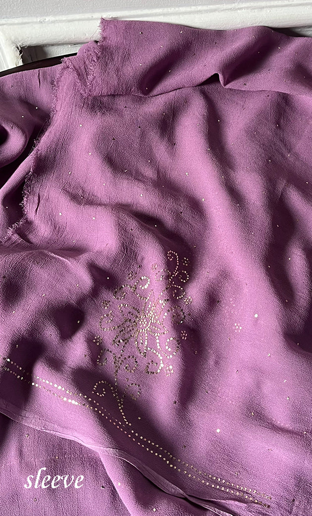 Women's Lucknowi Handcrafted Viscose Georgette Unstitched Chikankari Suit Material - HONC0336841