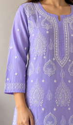 Women's Lucknowi Handcrafted Cotton Chikankari Kurti- HONC392382