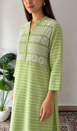 Iqra Women's Lucknowi Handcrafted Cotton Chikankari Kurti - HONC0276879