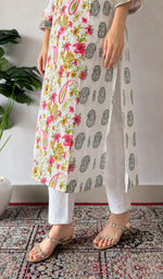 Cotton Chikankari Stitched Kurti nc04292