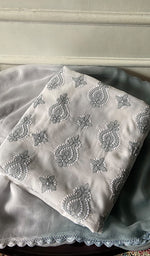 Load image into Gallery viewer, Women's Lakhnavi Handcrafted Unstitched Cotton Chikankari Suit Material - HONC0367459