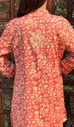 Load image into Gallery viewer, Shama Women&#39;s Lakhnavi Handcrafted Cotton Chikankari Kurta And Palazzo Set - HONC0250013
