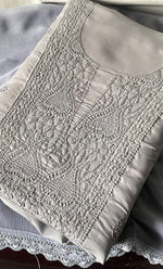 Load image into Gallery viewer, Women's Lakhnavi Handcrafted Unstitched Cotton Chikankari Suit Material - HONC0329386