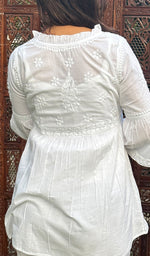 Load image into Gallery viewer, Rania Women&#39;s Lakhnavi Handcrafted Cotton Chikankari Kurta And Palazzo Set - HONC0270133
