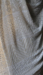 Load image into Gallery viewer, Women&#39;s Lakhnavi Handcrafted Pure Silk Georgette Chikankari - HONC0232425
