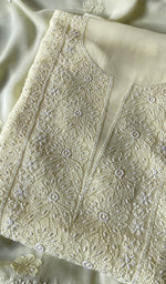 Load image into Gallery viewer, Women&#39;s Lakhnavi Handcrafted Viscose Georgette Chikankari Full Suit Material - HONC0267759
