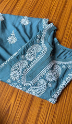 将图像加载到图库查看器中， Women&#39;s Lucknowi Handcrafted Modal Cotton Chikankari Kurti - HONC0301029

