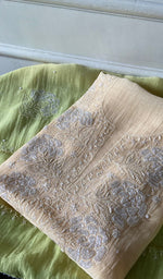 将图像加载到图库查看器中， Women's Lakhnavi Handcrafted Mul Chanderi Unstitched Kurta And Dupatta Set - HONC0363913