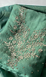 Load image into Gallery viewer, Women&#39;s Lakhnavi Handcrafted Mul Chanderi Unstitched Kurta And Dupatta Set - HONC0287739
