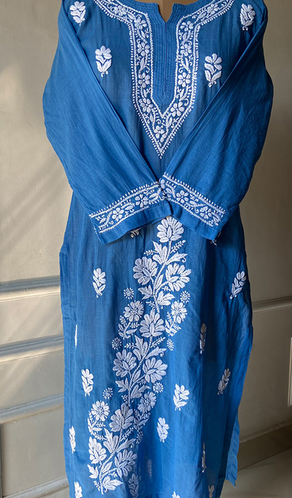 Women's Lucknowi Handcrafted Cotton Chikankari Kurti - HONC0301056