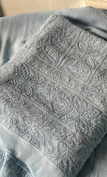 Load image into Gallery viewer, Women's Lucknowi Handcrafted Viscose Georgette Unstitched Chikankari Suit Material - HONC0325136
