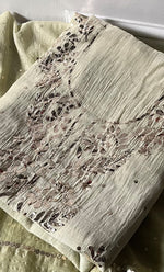 将图像加载到图库查看器中， Women's Lakhnavi Handcrafted Mul Chanderi Unstitched Chikankari Full Suit Material - HONC0328514