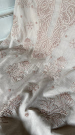 Load image into Gallery viewer, Women's Lakhnavi Handcrafted Cotton Unstitched Chikankari Suit Material - HONC0358199