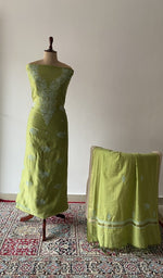 The set on the mannequin with its dupatta beside it