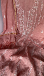 Dupatta laid over the kurta, cotton
