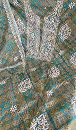 Chikankari worked by hand on mul cotton