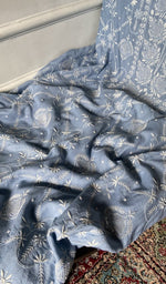 Load image into Gallery viewer, Do taar and teen taar chikankari in close view