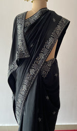 Border along the edge, allover very fine do taar chikankari