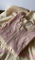 Another look at the set, fine chikankari with haath ki jaali on semi-stitched