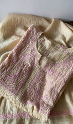 The folded set again, gala and placket in view