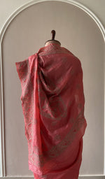 Saree on the mannequin, back view