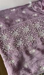 Beads, sequins and cutdana along the panel