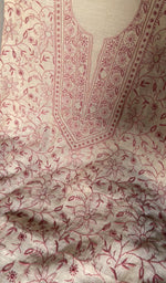 fine do taar and teen taar jaaldar chikankari with zari haat across the body of the kurta