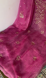 Close look at the badla work on gala and boota