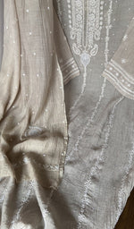 Fine chikankari across the body of the kurta piece