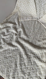 Gala and neckline of the white kurta