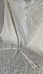 Embroidery along the placket