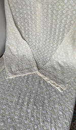Embroidery along the placket