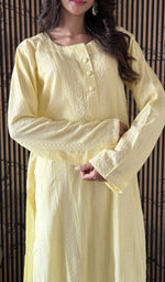 Yellow kurti, worn by the model