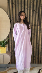 Lilac kurti, worn by the model