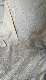 fine do taar and teen taar front and back chikankari anarkal across the body of the kurta