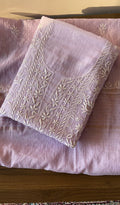 Jumana — Lilac Pure Mul Chanderi Chikankari 2 Pc Unstitched Suit Set