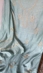 Fine do taar and teen taar chikankari with anar motifs across the body of the kurta piece