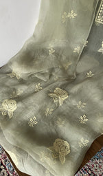 Gala and front placket, do taar and teen taar chikankari with zari haath ki jaali