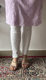 Asma — Purple Cotton Chikankari Stitched Kurti — detail 14