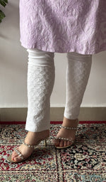 Asma — Purple Cotton Chikankari Stitched Kurti — detail 15