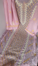 Beads, sequins and cutdana along the panel