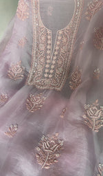 fine do taar and teen taar chikankari across the body of the kurta