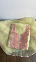 Second folded view of the lemon yellow kurta piece